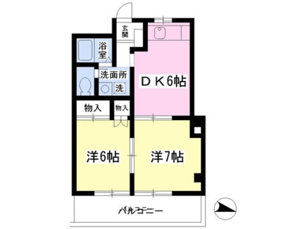 グローリー壱番館の物件間取画像